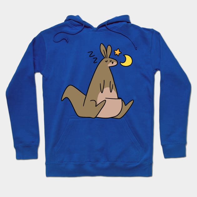 Sleeping Stars and Moon Kangaroo Hoodie by saradaboru